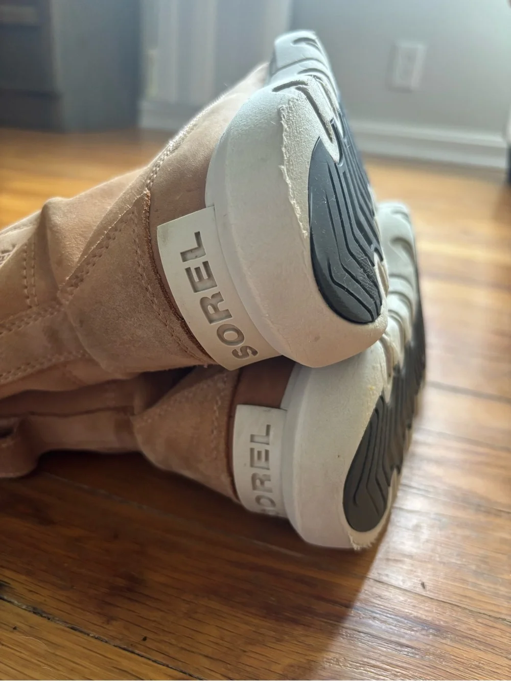Sorel Explorer II Joan Felt WP Boots Tawny Buff Moonstone Women Sz7